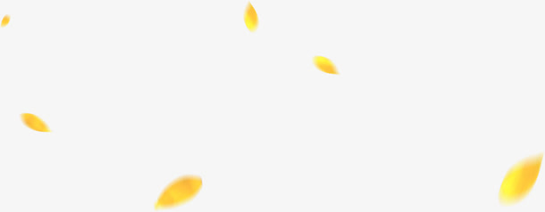 漂浮黄色花瓣素材