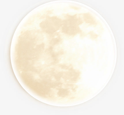 黄白色圆圆的月亮中秋节