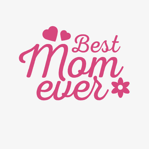 母亲节艺术字logo