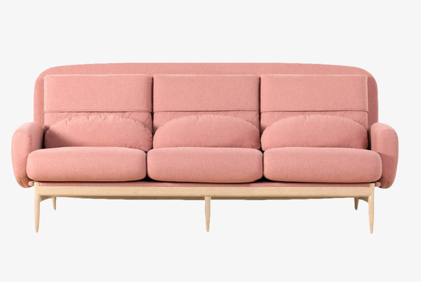 粉红色的清新沙发