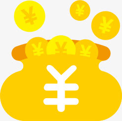 黄色钱包金币装饰金融