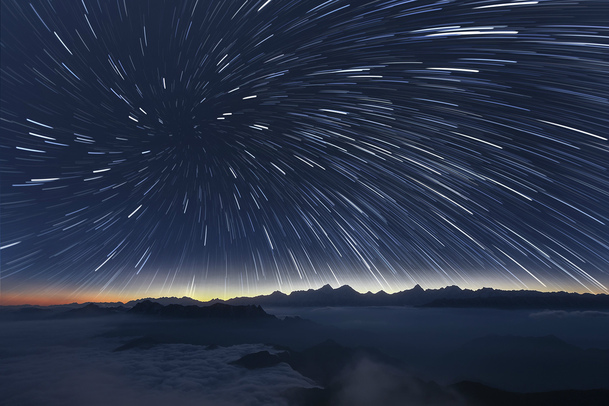 星座流星雨绝美高清PNG背景素材，抽象梦幻风格，透明设计元素下载