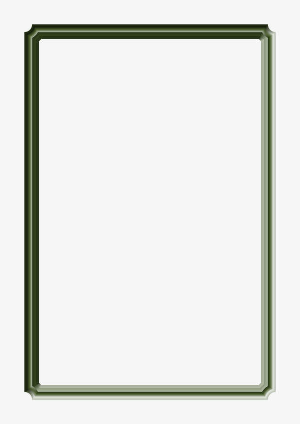 绿色 边框 相框 装饰画框