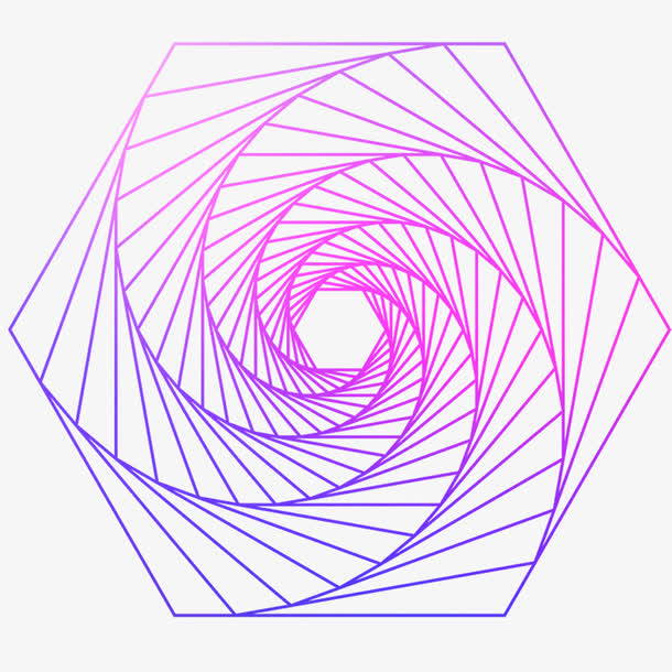 六边形紫色科技渐变网格背景图