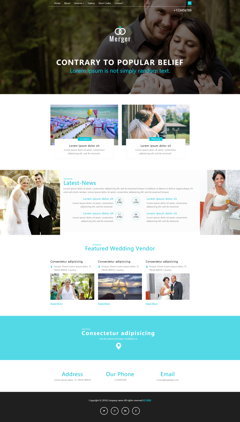 婚礼策划网站模板，婚庆公司网站设计必备