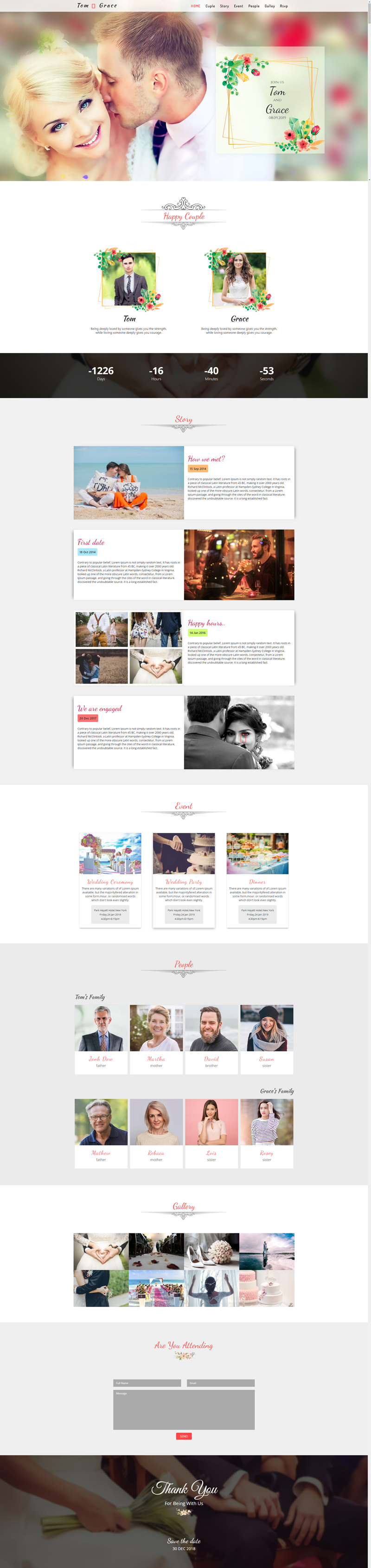 HTML5婚纱摄影网页设计，婚纱摄影网站模板