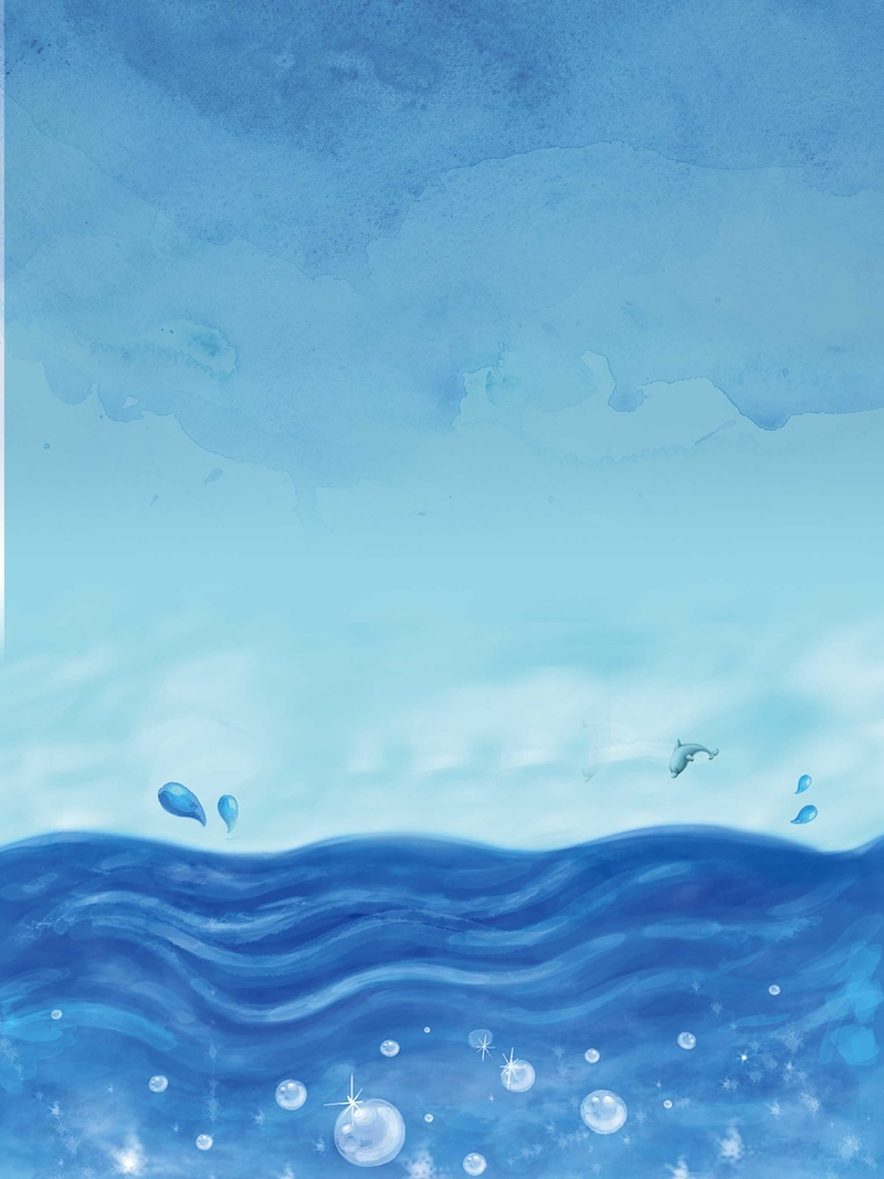 蓝色海洋背景模板