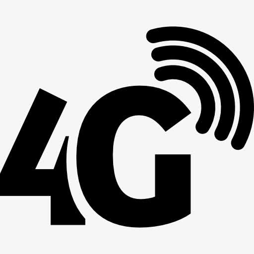 4G手机连接符号图标