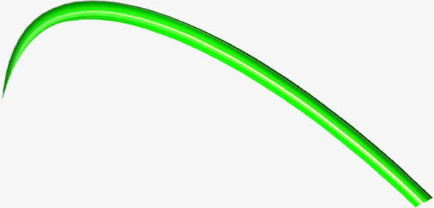 绿色弧形线条设计素材