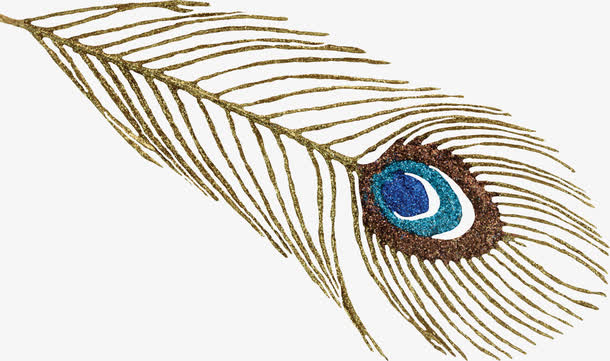 素描手绘中国风素材 羽毛