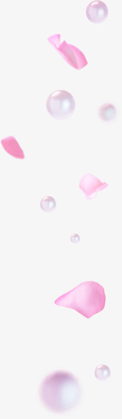 粉色珍珠花瓣素材