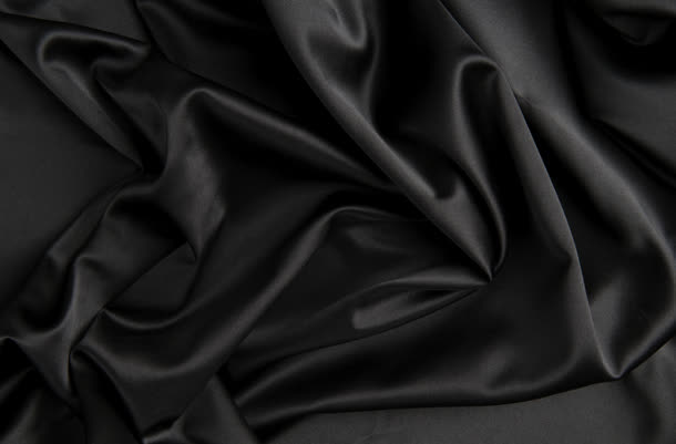 黑色丝绸布满褶皱海报背景