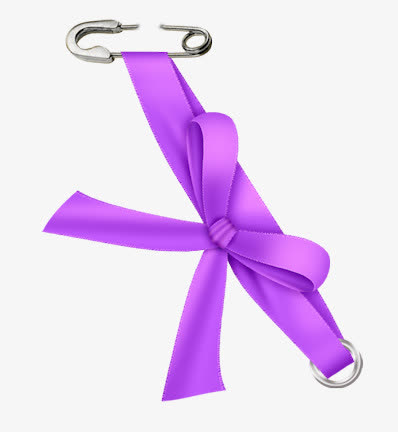 紫色蝴蝶结素材