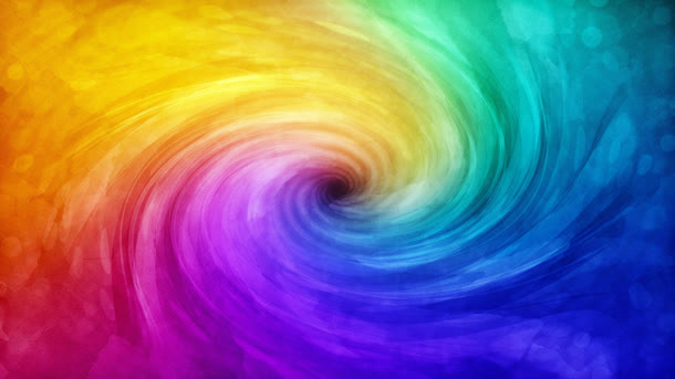 彩虹色渐变漩涡壁纸