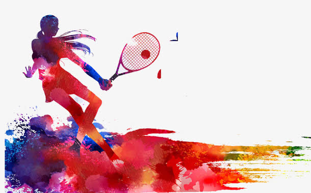 彩绘网球少女