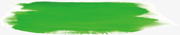 草绿水彩涂鸦笔刷PNG透明图，高清装饰特效素材，免费下载