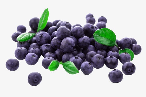 新鲜蓝莓免抠实物图