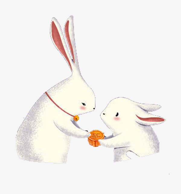 嫦娥兔子情侣头像图片