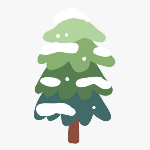 绿色植物冬季松树元素