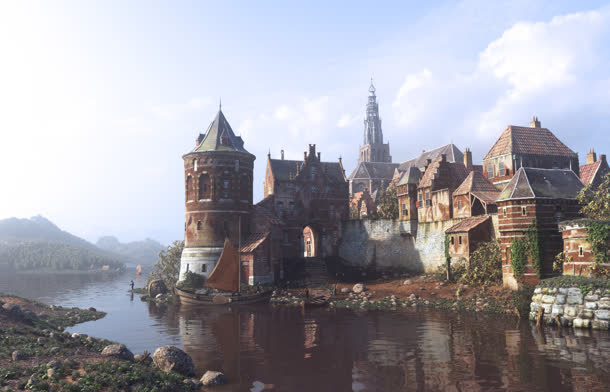 欧洲城堡古堡建筑