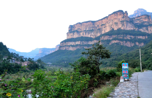 太行山大峡谷，绝美PNG透明背景摄影素材，免费下载