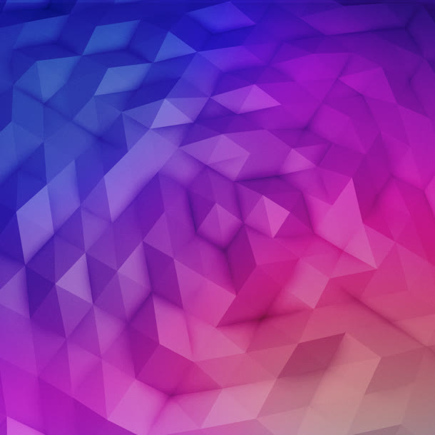紫粉色渐变立体几何形状壁纸