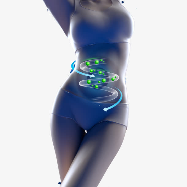 创意女性肠道减肥广告高清图片