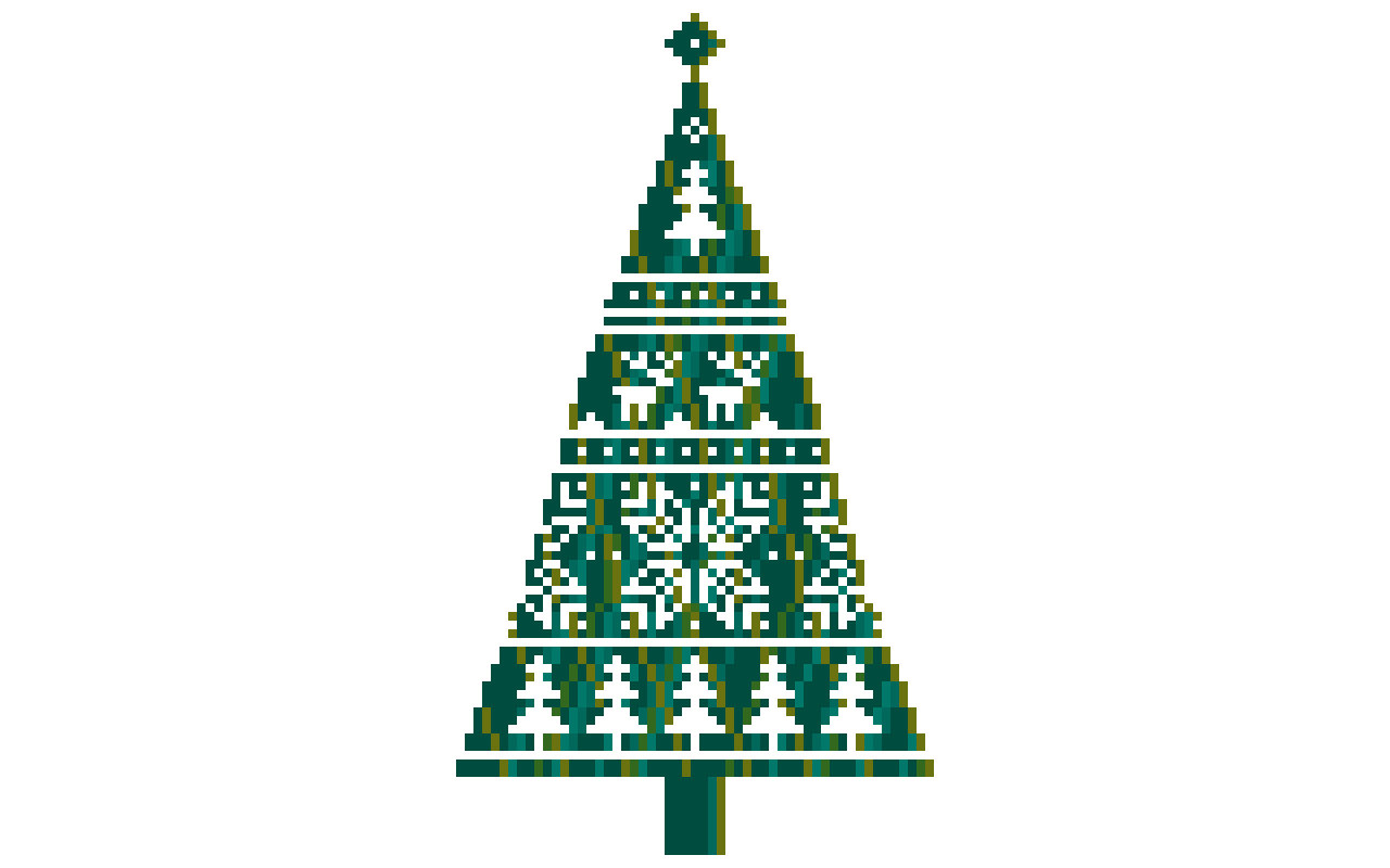 css像素代码，简单实用的圣诞树代码html源码