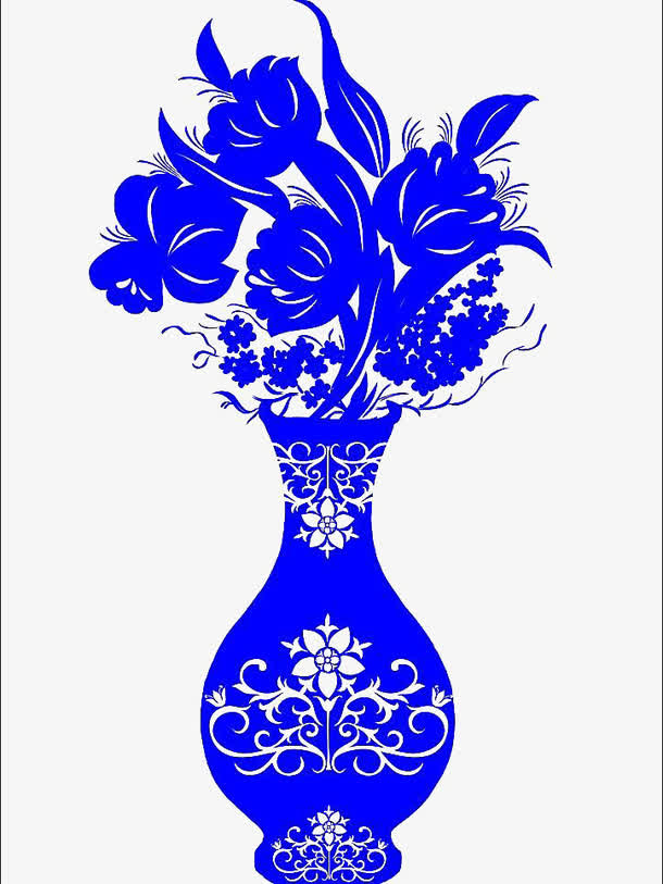 古典中国风花瓶PNG透明背景高清图片设计素材，免费下载