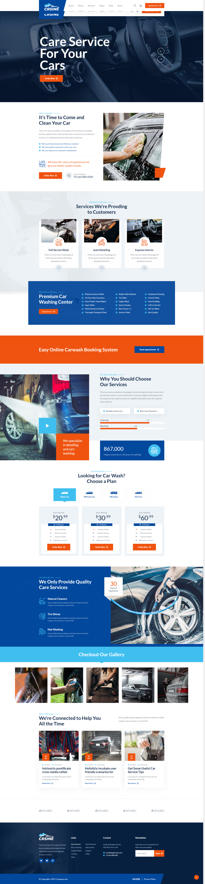 汽车维修网站模板设计，优质的汽车服务网页设计
