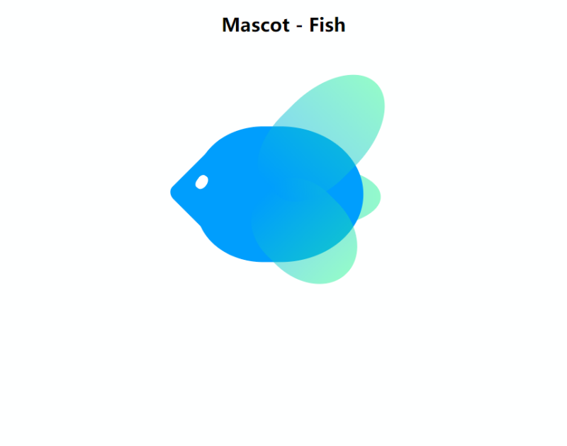 创意鱼图片素材下载，简约的css鱼的图标设计
