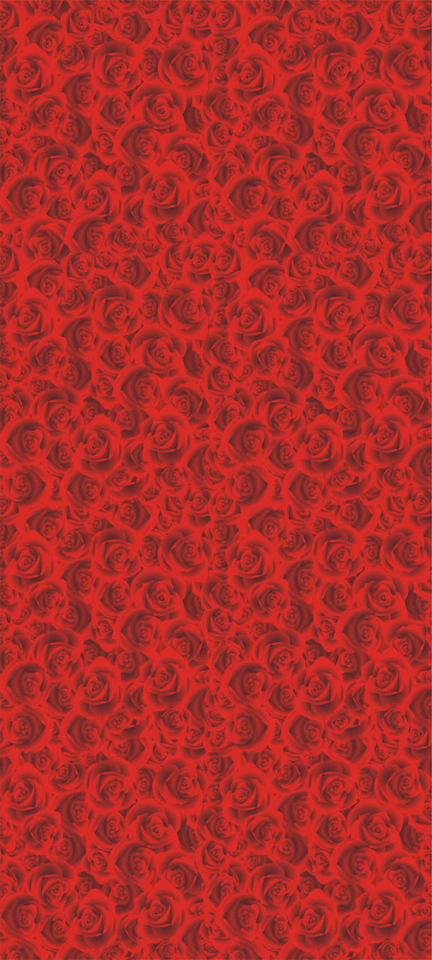 深红色玫瑰海报背景七夕情人节