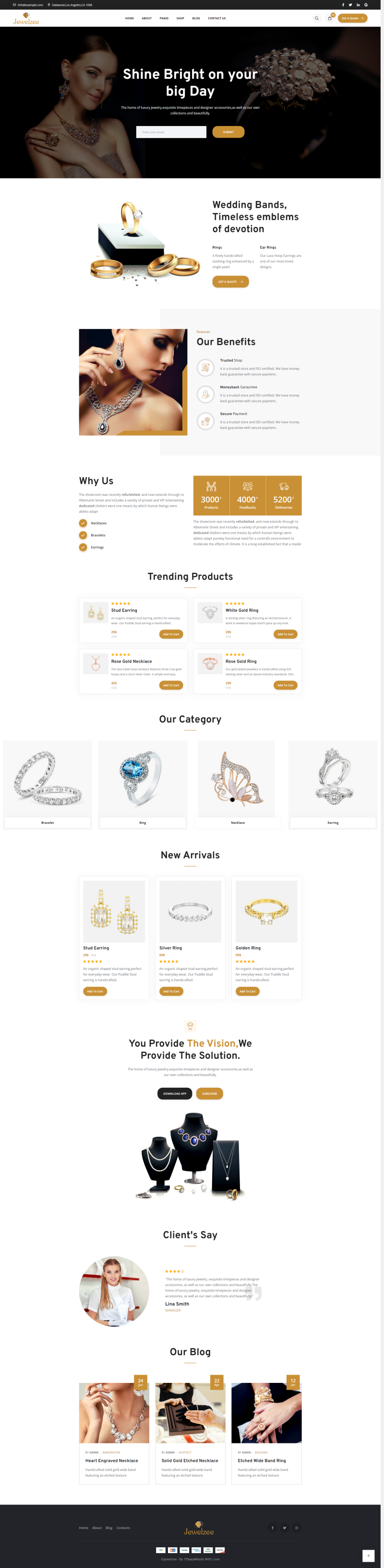 珠宝电商网页模板，珠宝首饰商城网站模板