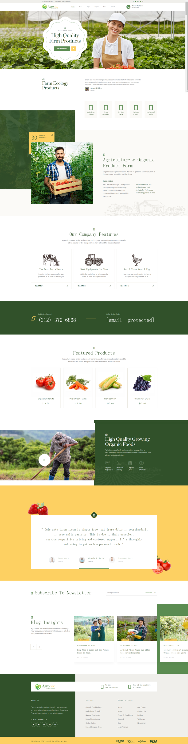 农场网站源码，生态农业网站模板
