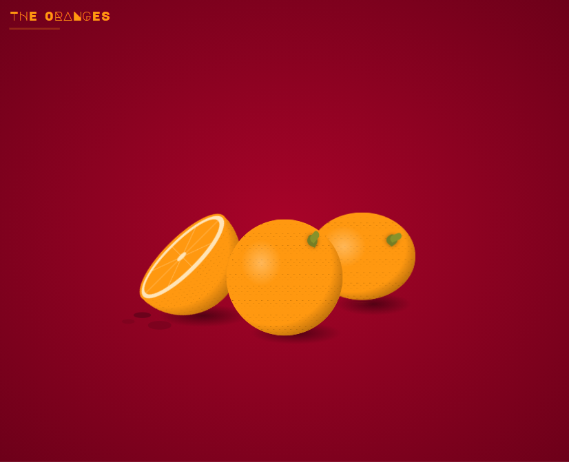 html动态背景特效，橙子背景动画素材
