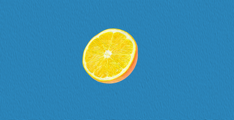 橙子油画背景