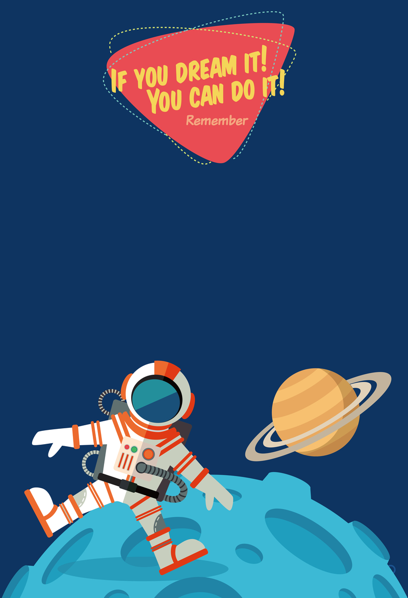 宇宙地球太空插画海报背景素材