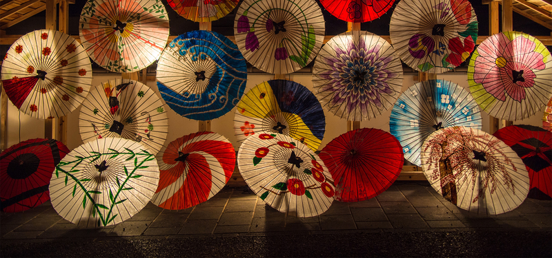 日本摭阳伞背景