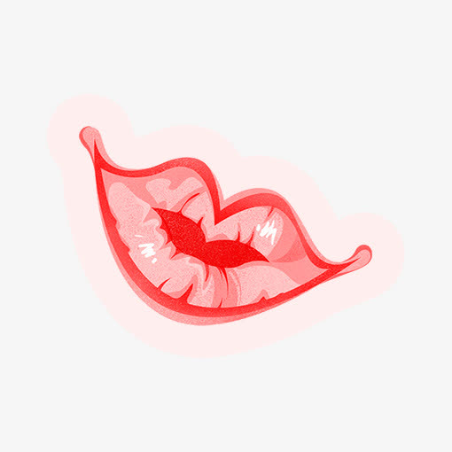 红色美丽KISS红唇