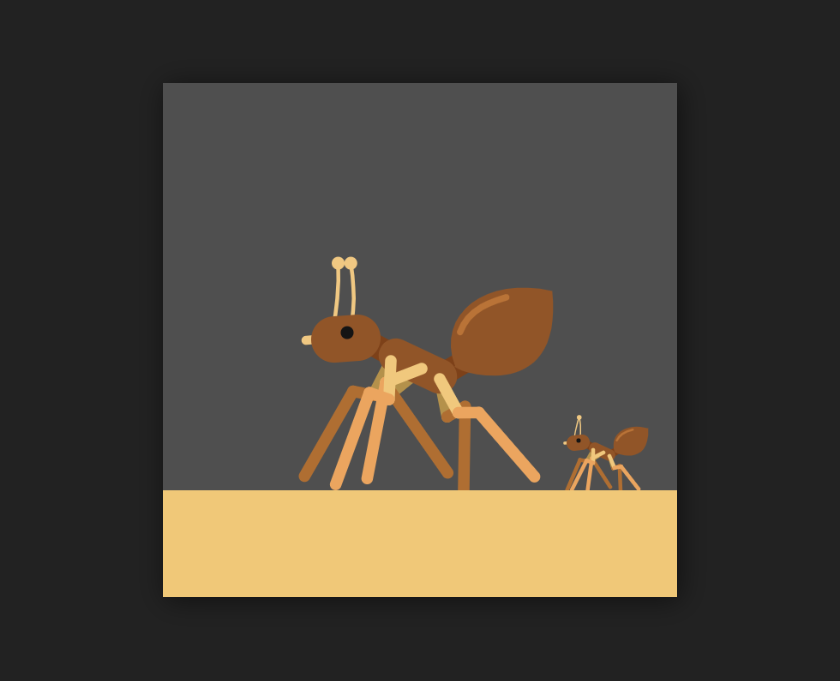 蚂蚁动画效果素材下载，html蚂蚁动画效果代码