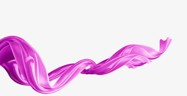 飘动的紫色丝带
