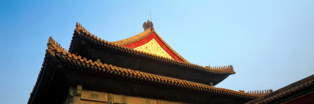 中国风建筑廊檐一角摄影风景