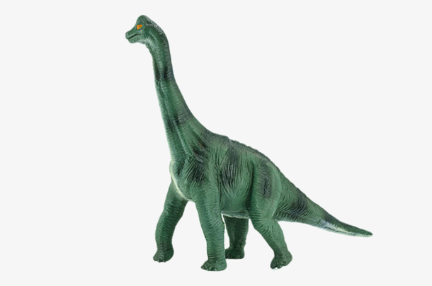 青色的长颈恐龙灭绝生物实物