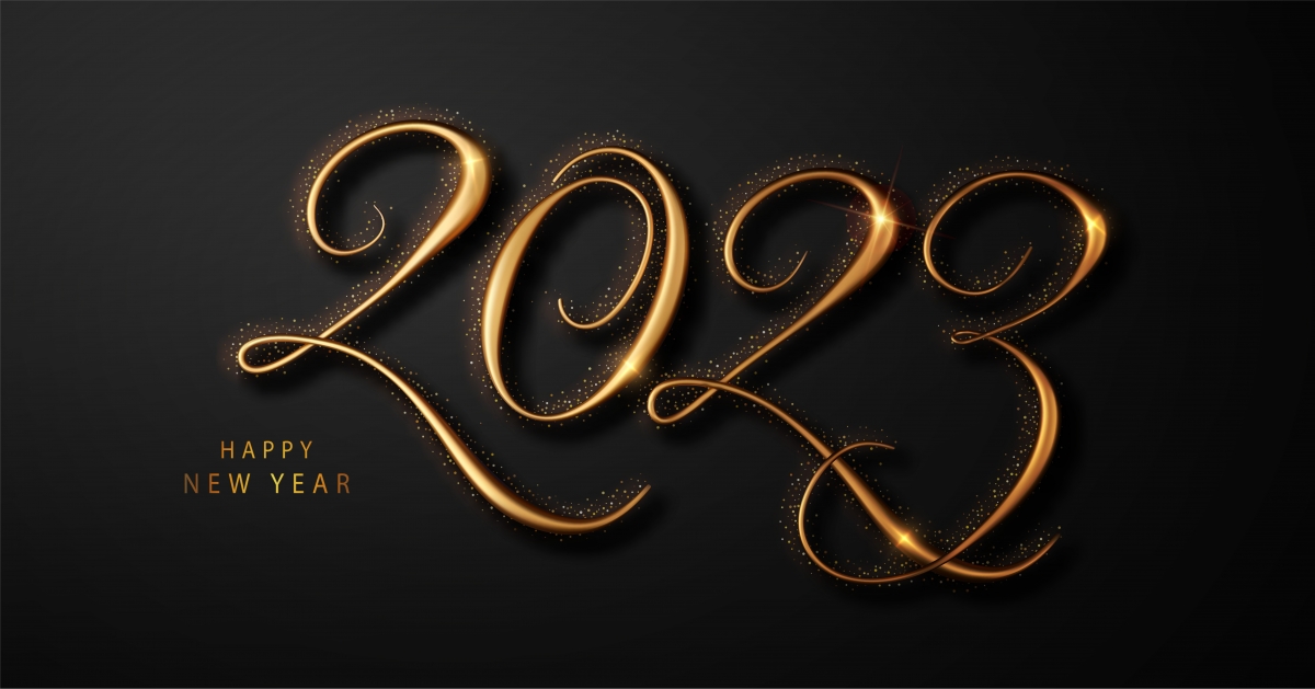2023 新年快乐 个性 数字 字体 8k 图片 壁纸