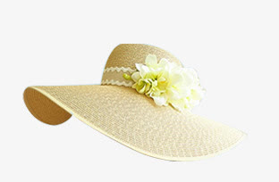 夏日沙滩度假花朵帽子