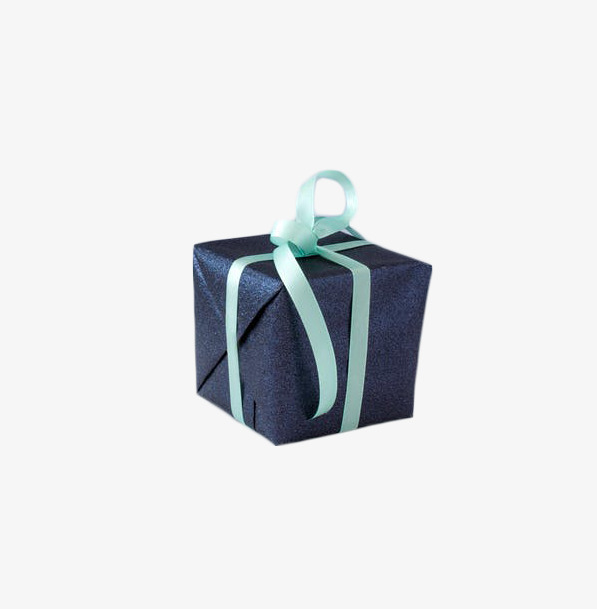 深蓝色的礼物盒