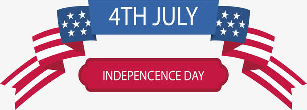 折纸彩带美国独立日