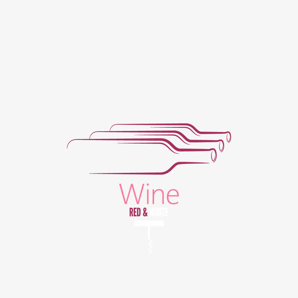 矢量元素红酒logo