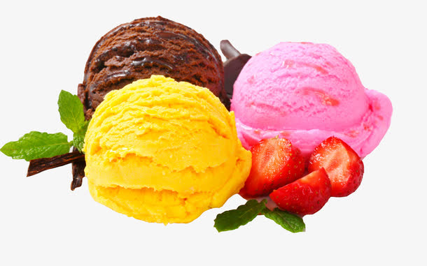三个球冰淇淋免扣素材图片