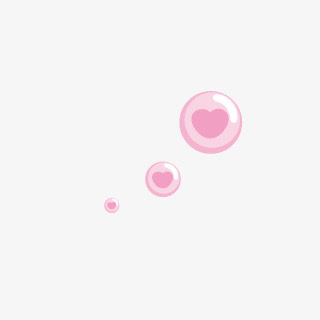 粉色气泡爱心图片